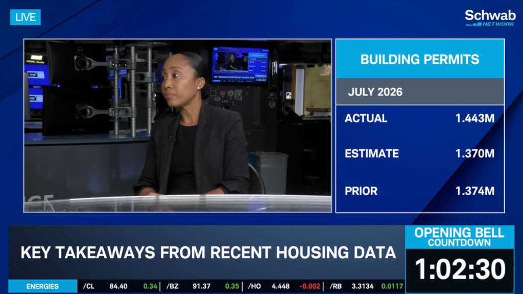 Image of Victoria Gousse, AWC CIO, appearing on the Schwab Network